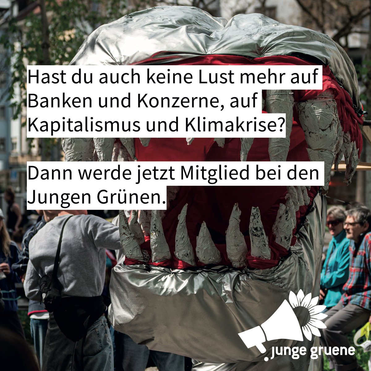 Brecht die Macht der Banken und Konzerne! Am 22. April demonstrierten wir für die Demokratisierung unseres Finanzplatzes <a href="/jungegrueneAG/">Junge Grüne Aargau</a> <a href="/jungegruene_ch/">Junge Grüne Schweiz</a>