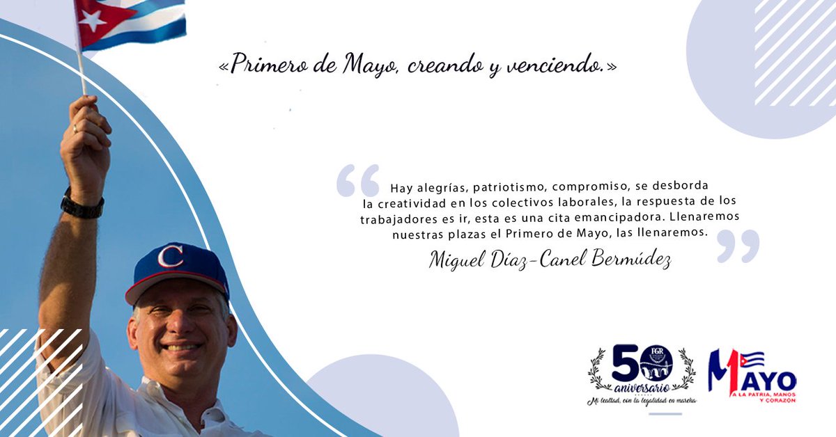 iitabaco's tweet image. Vamos todos a participar este #1ro de Mayo, con la convicción profunda de que si le ponemos a  #ALaPatriaManosYCorazon seremos la Continuidad de las luchas de esta tierra. #Artemisa