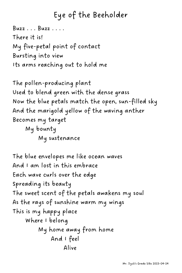 MrKSDyck's tweet photo. Grade 5/6s @PortWellerPS #Brainstormed #Ideas about #Flowers & #Wrote a #Spring #Poem #Together with #Personification, #Alliteration, #Onomatopoeia, #Metaphors, #Similes, #Images, etc. #FreeVerse #Poetry #Messy #GuidedWriting #ModelledThinking #Purpose #Audience #Bee #PointOfView https://t.co/5dNzgnZSRS