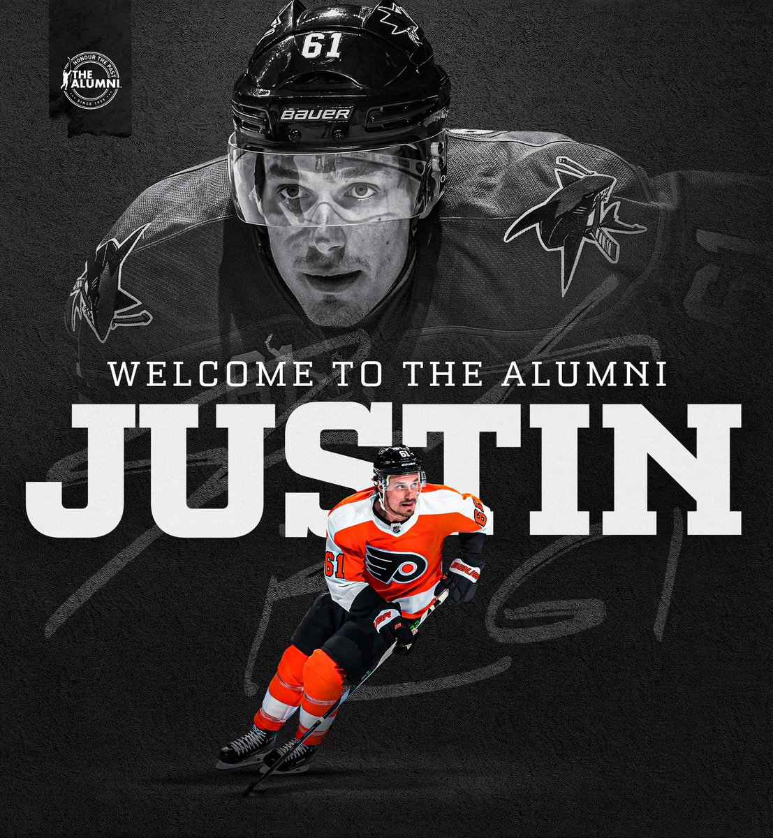 Justin Braun has officially announced his retirement from the @NHL after 13 seasons. Justin first entered the league in 2010 after being drafted in the 7th round of the 2007 Entry Draft to the @SanJoseSharks. Braun spent 9 seasons with the Sharks before being traded to the