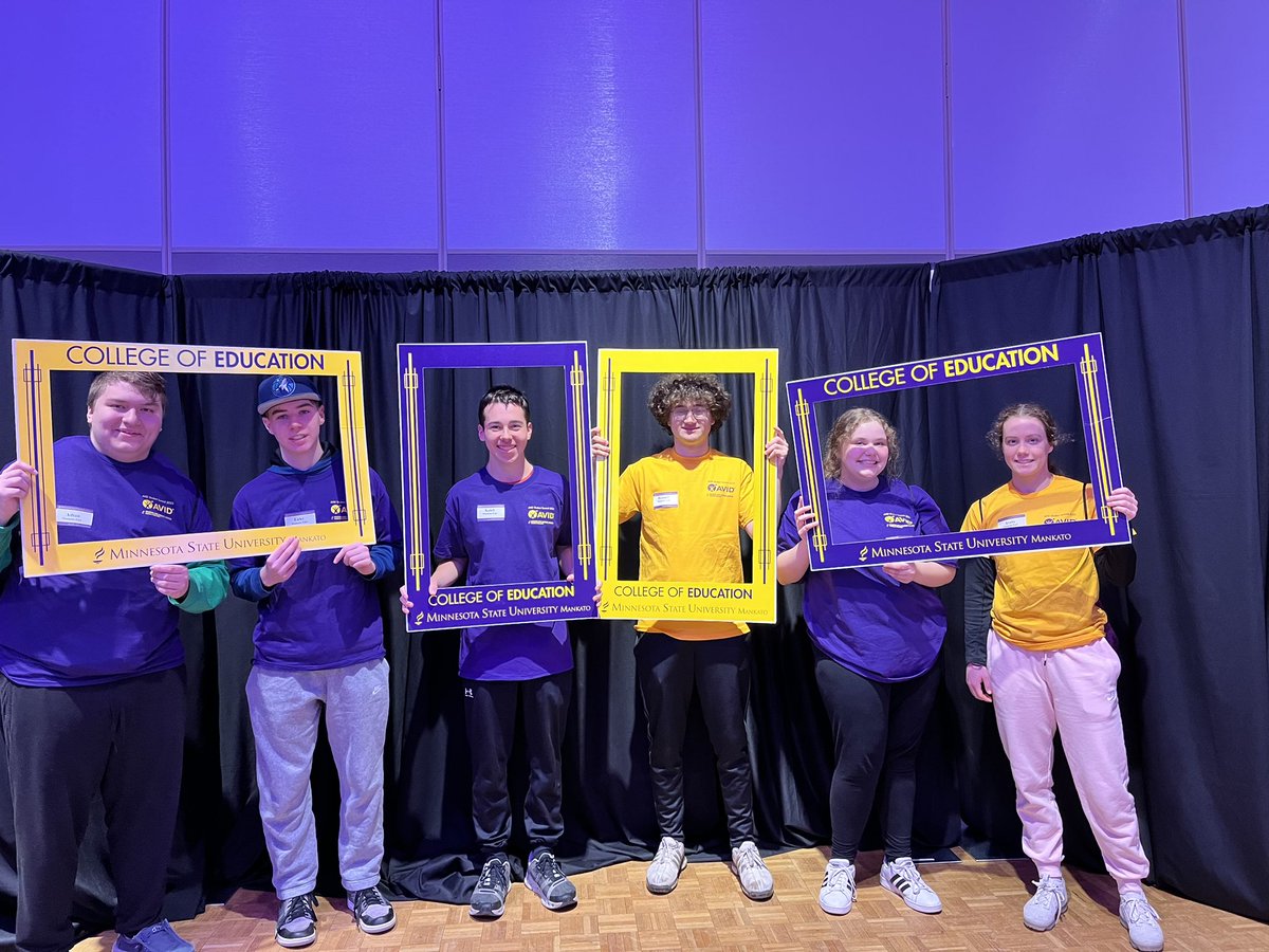 Changing up the classroom today…Mankato East Scholars on campus at MSU-Mankato #learningandgrowing #AVID4Possibility #WeAreMEHS #MAPSready #AVIDSS2023