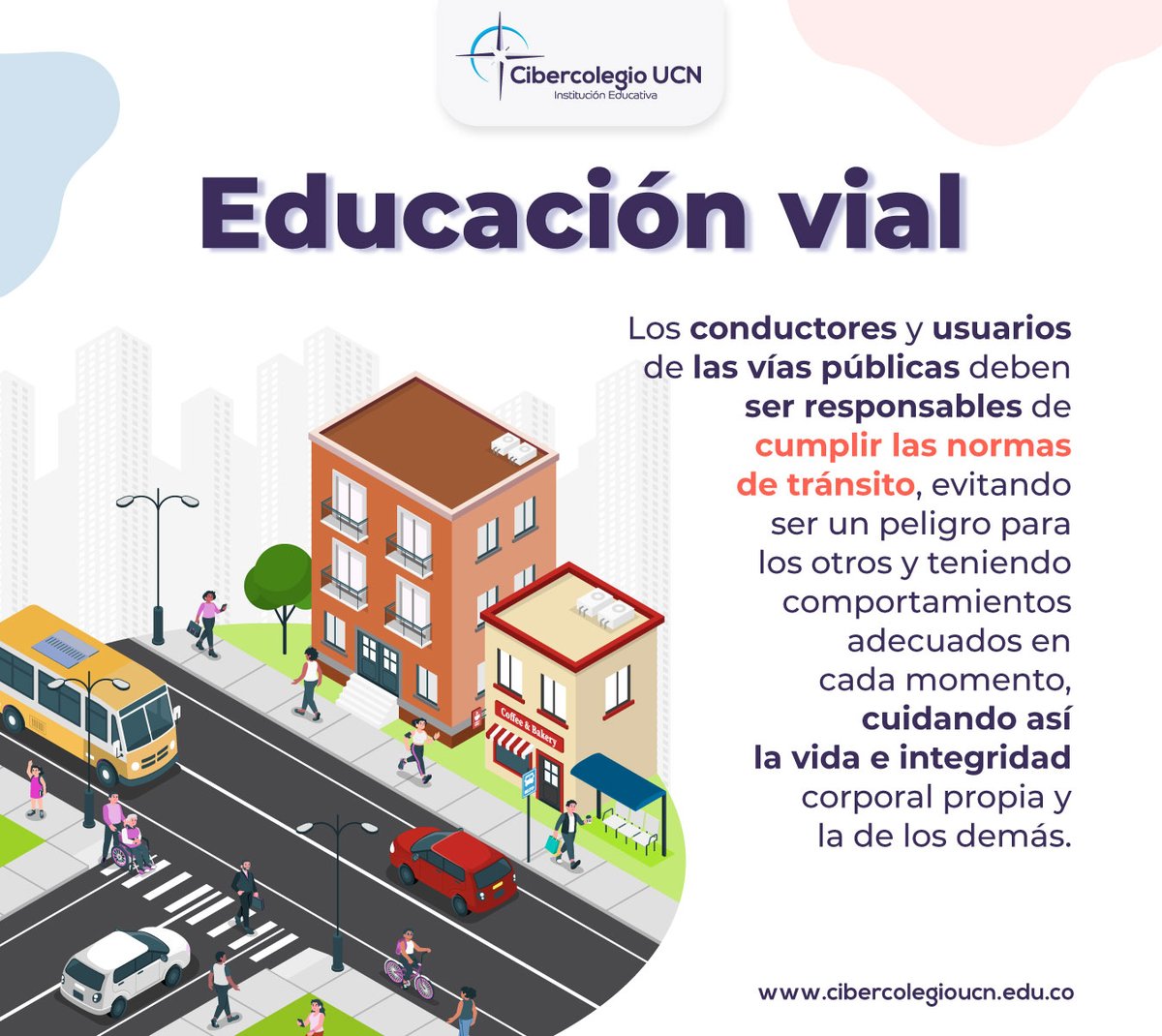 #EducacionVial
"Prevenir accidentes no es una tarea exclusiva de conductores, peatones y ciclistas. Todos somos responsables de nuestra seguridad en las vías públicas. ¡Aprendamos juntos sobre educación vial y hagamos de nuestras calles un lugar más seguro para todos!"
