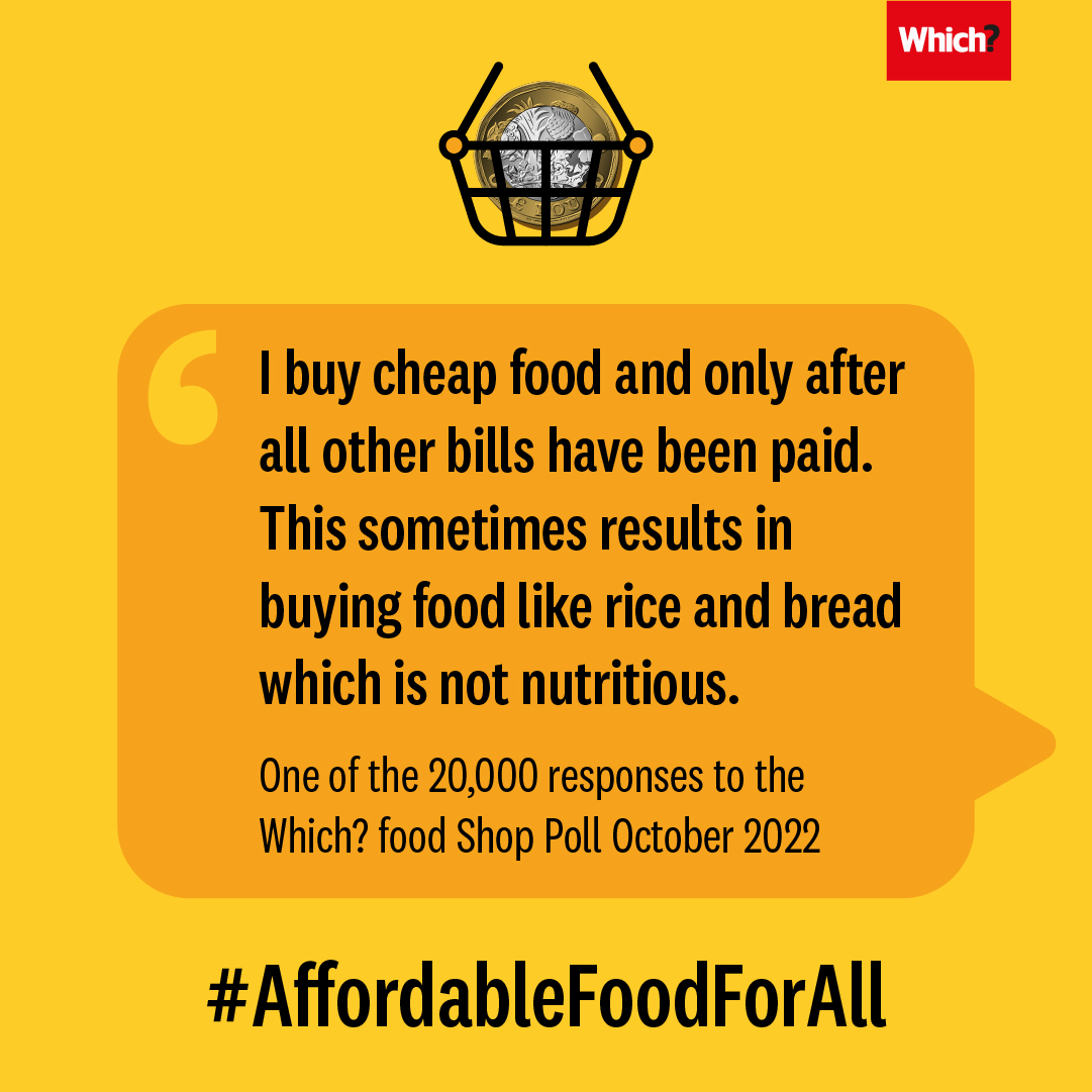 Sign our petition calling for #AffordableFoodForAll.

whi.ch/3GNzKUL We’re calling on supermarkets to do more and provide

✅ Access to healthy, affordable choices wherever you live

✅ Clear and transparent pricing
