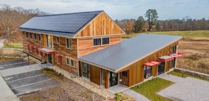 NESEA Pro Building Tour: Low #EmbodiedCarbon Institutional #Building In #NewHampshire, May 5, 1-5pm buff.ly/3o6NJyq @NESEA_org #greenbuilding #free #architecture #design #resiliency #zeroenergy #energyefficiency #buildings #construction #solar #buildingmaterials #Epping