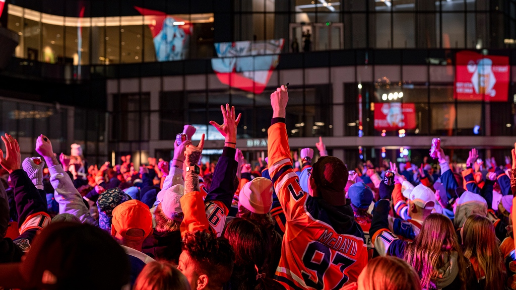 Good morning, #OilCountry! 

The @Scotiabank Playoff Plaza was buzzing with energy last night with an incredible overtime victory!