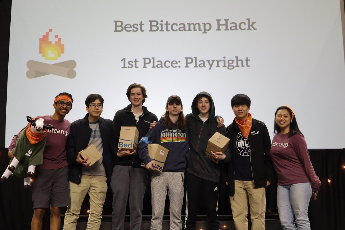 Jackson-Reed Coding Competition team win at Bitcamp