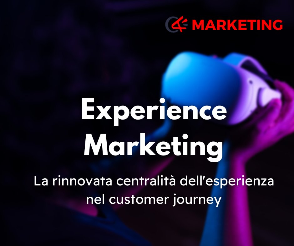A causa della saturazione digitale, è fondamentale riportare l’esperienza al centro del customer journey attraverso l’experience marketing.

Vuoi saperne di più? 👉🏻 Leggi il nostro articolo al link: commtoaction.it/2023/04/24/lim…

#marketing #comunicazione #customer #experience