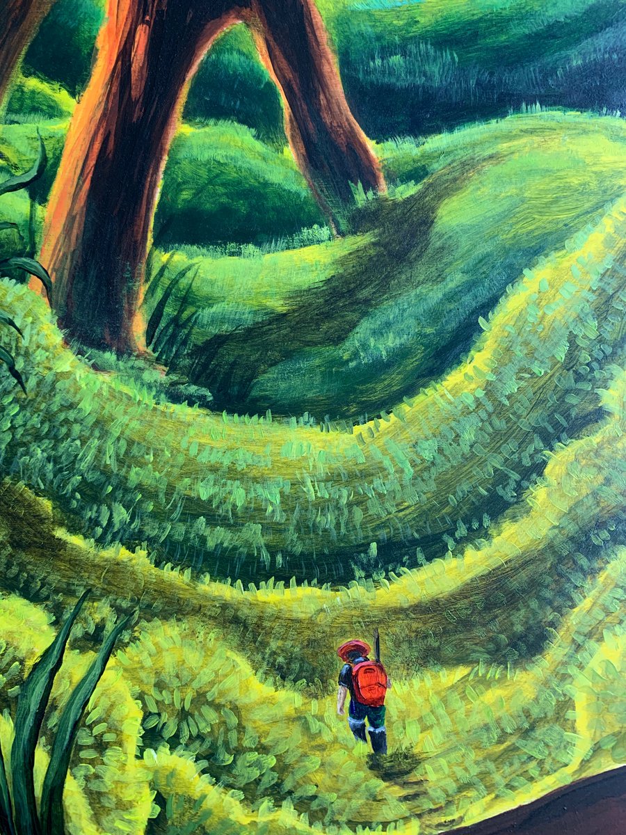 Don’t you want to go here? I do.. I’m having a ton of fun with this series and have a few more ideas I want to work out before I’m done with it. Enjoy!

“The Grand Arches”
2023

#microbiology #painting  #art #natureartist #fantasyadventure #honeyishrunkthekids #painting #hiking