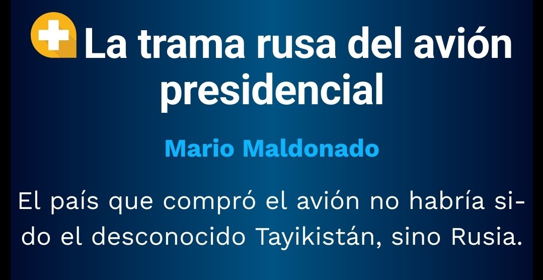 Se filtra la información de que, el comprador del avión presidencial no fue Tayikistán como se anunció la semana pasada, sino el gobierno de Rusia. #Rusia

#GuacamayaLeaks
#GuacamayaHacks
#AvionPresidencial