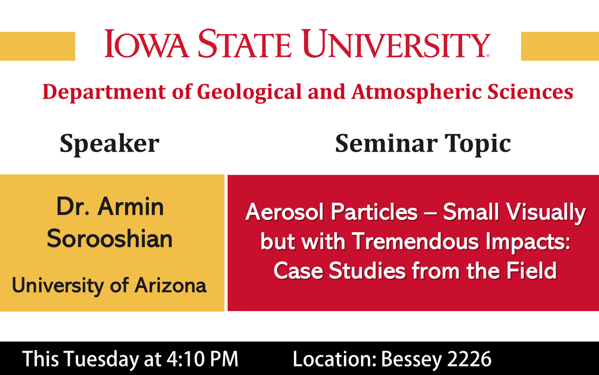 Iowa State Geological & Atmospheric Sciences tweet media