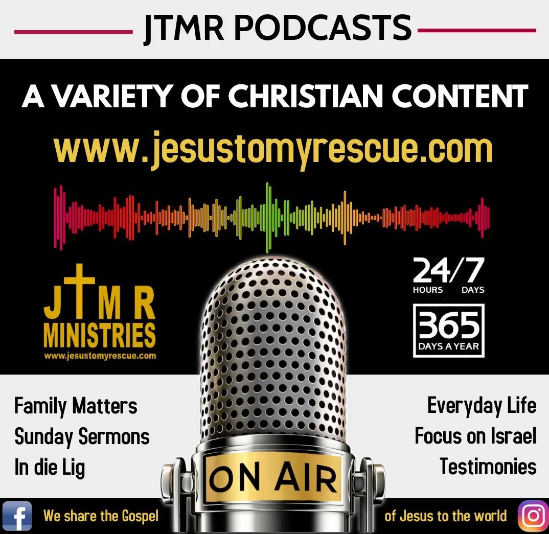 Start listening now at jesustomyrescue.com/podcasts/

#podcast #freepodcast #freepodcasts #christianpodcast #christianpodcasts #familymatters #sundaysermon #indielig #everydaylife #enjoyingeverydaylife #testimonies #miracles #christian #jtmrradio #jtmr #jtmrministries #jesustomyrescue