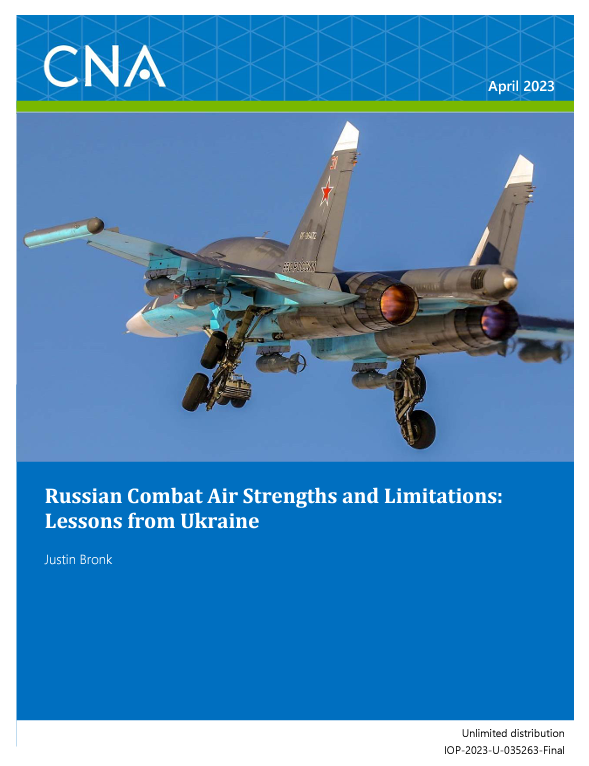 Delighted to share that '@CNA_org has just released a report by me assessing the short, medium and long term threat posed by the Russian Aerospace Forces in light of the first year of the Invasion of Ukraine. Free to download here: cna.org/reports/2023/0… #VKS #UkraineWar #Russia