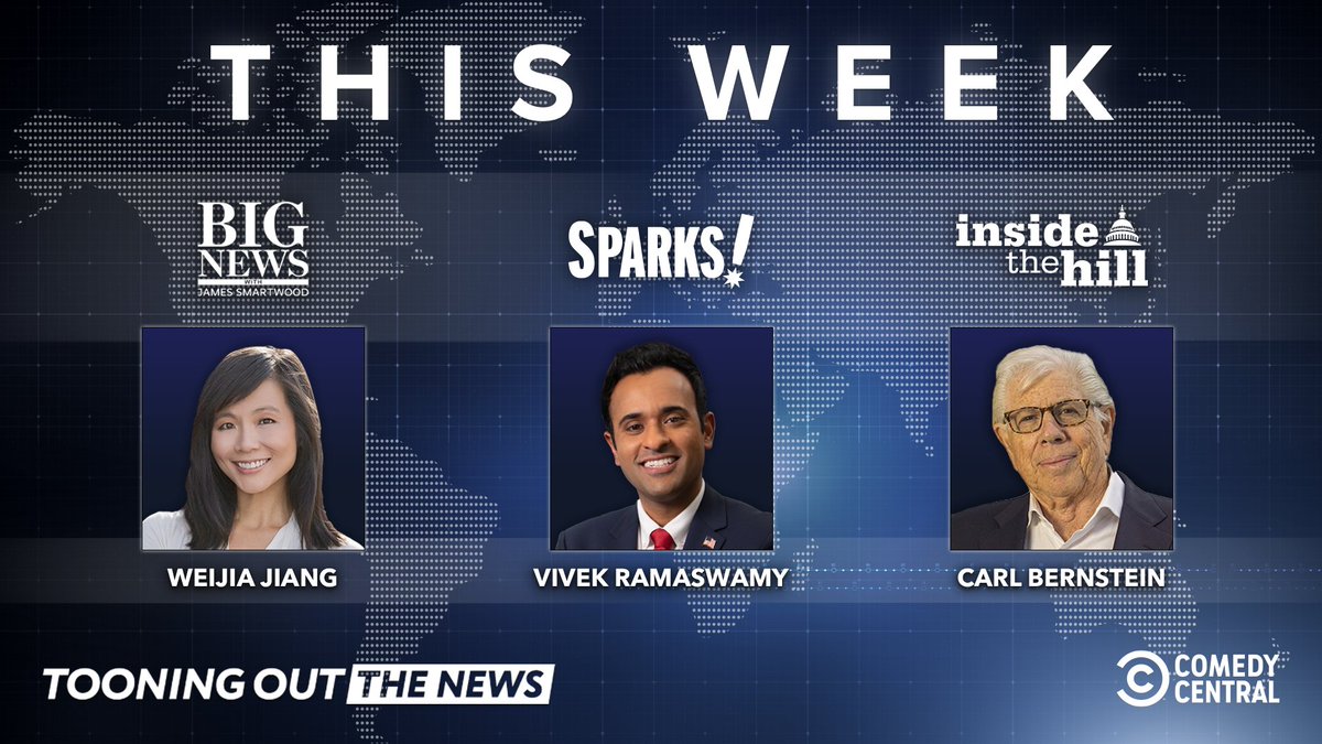 THIS WEEK: Big News breaks down the top stories with @Weijia Jiang, Sparks! makes its world premiere with 2024 Republican presidential candidate @VivekGRamaswamy, and renowned journalist @CarlBernstein goes Inside The Hill to discuss Dominion, Trump, and Clarence Thomas.