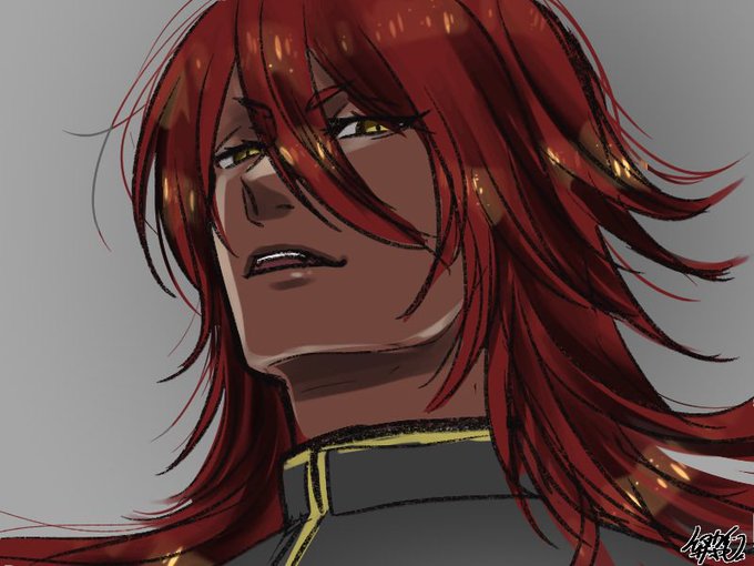 気分転換にオリキャラ描いてたけど描き方をすっかり忘れてしまってコレジャナイ感。ゴツくなっちゃった… 