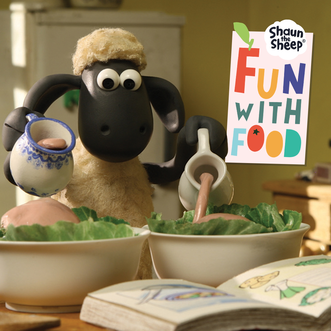 Shaun the Sheep enjoying some cookery