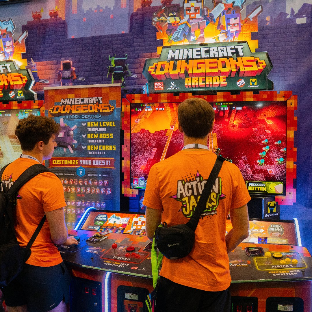 rawthrills's tweet photo. Give your customers a completely customized gaming experience with Minecraft Dungeons Arcade! Pick your weapon, melee, armor, and MORE! Players can pick a new pet every time! >> https://t.co/PRx75963Oz #MinecraftDungeonsArcade #Minecraft #RawThrills https://t.co/0LAoHkyDMn