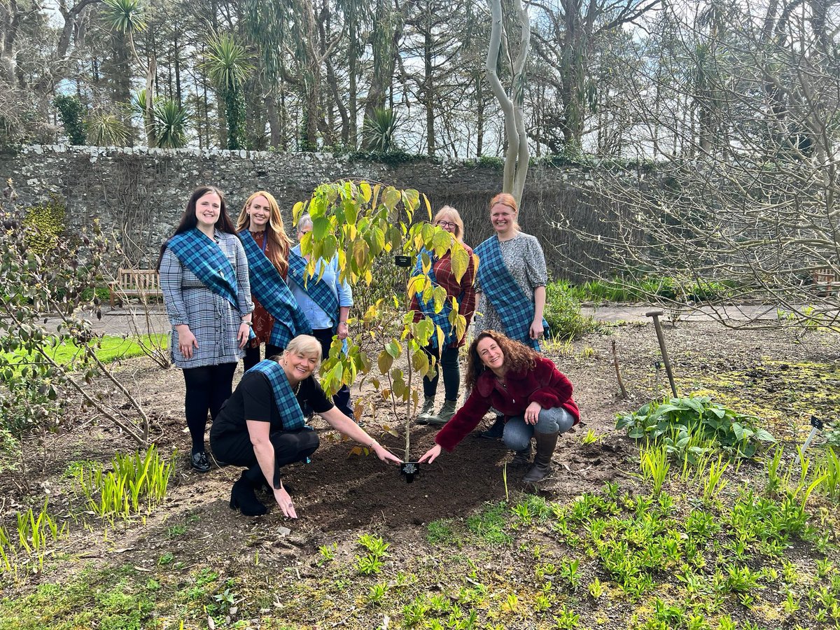 Lovely day with Dumfries &amp; Galloway Queens Nurses 
Planting a Japanese Pearl tree at Logan Botanical Gardens, Port Logan. In memory of our late patron Queen Elizabeth 11.