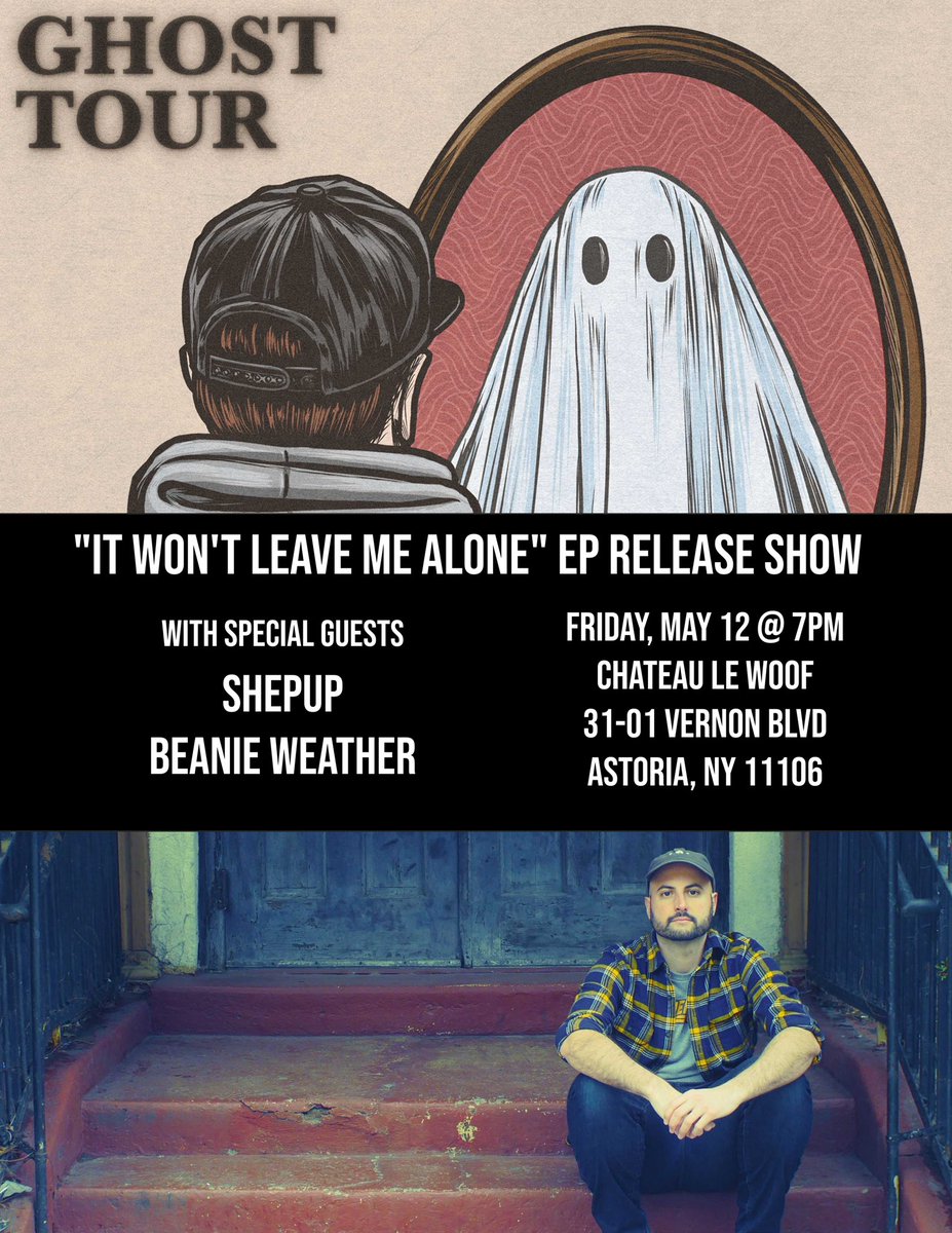 ayo, we have are playing in support of <a href="/GhostTourRocks/">Ghost Tour (new EP out now!)</a> on May 12th, pull up, Ghost Tour just dropped the pop-punk EP of the year!