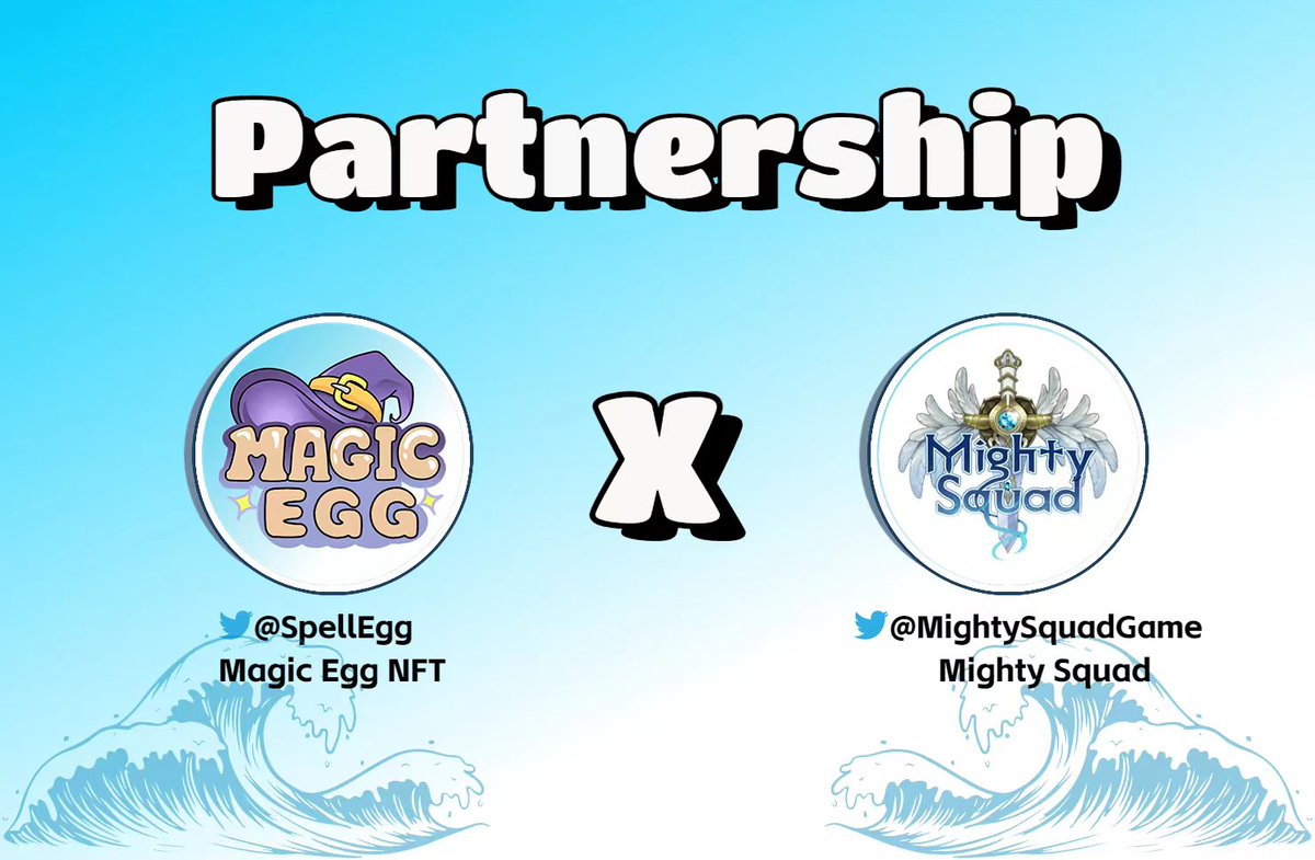 🥚Magic Egg✖️Mighty Squad ⚔️ 

Giving Away:
🎁 5 x WL <a href="/SpellEgg/">Magic Egg NFT(🥚,💧) | MINT IS LIVE</a>
🎁 5 x WL @MightySquadGame 
 
✅To enter:
1️⃣Follow <a href="/SpellEgg/">Magic Egg NFT(🥚,💧) | MINT IS LIVE</a> &amp; @MightySquadGame 
2️⃣Like &amp; RT 
3️⃣Tag 3 Friends

⏰48 Hours

#NFTGiveaway  #NFTCommunity  #NFT  #suinetwork #magicegg