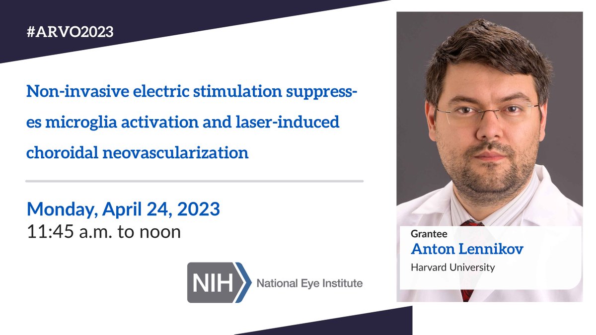 NEI (@nateyeinstitute) on Twitter photo Our grantees are also busy at work, presenting their research!
Check them out this morning if you have a chance - and come talk to us at Booth 936 if you're a grantee and wants us to highlight your work.
<a href="/lennikov/">Anton Lennikov</a> <a href="/lokhandle/">anagha</a> <a href="/PittTweet/">University of Pittsburgh</a> Our grantees are also busy at work, presenting their research!
Check them out this morning if you have a chance - and come talk to us at Booth 936 if you're a grantee and wants us to highlight your work.
<a href="/lennikov/">Anton Lennikov</a> <a href="/lokhandle/">anagha</a> <a href="/PittTweet/">University of Pittsburgh</a>