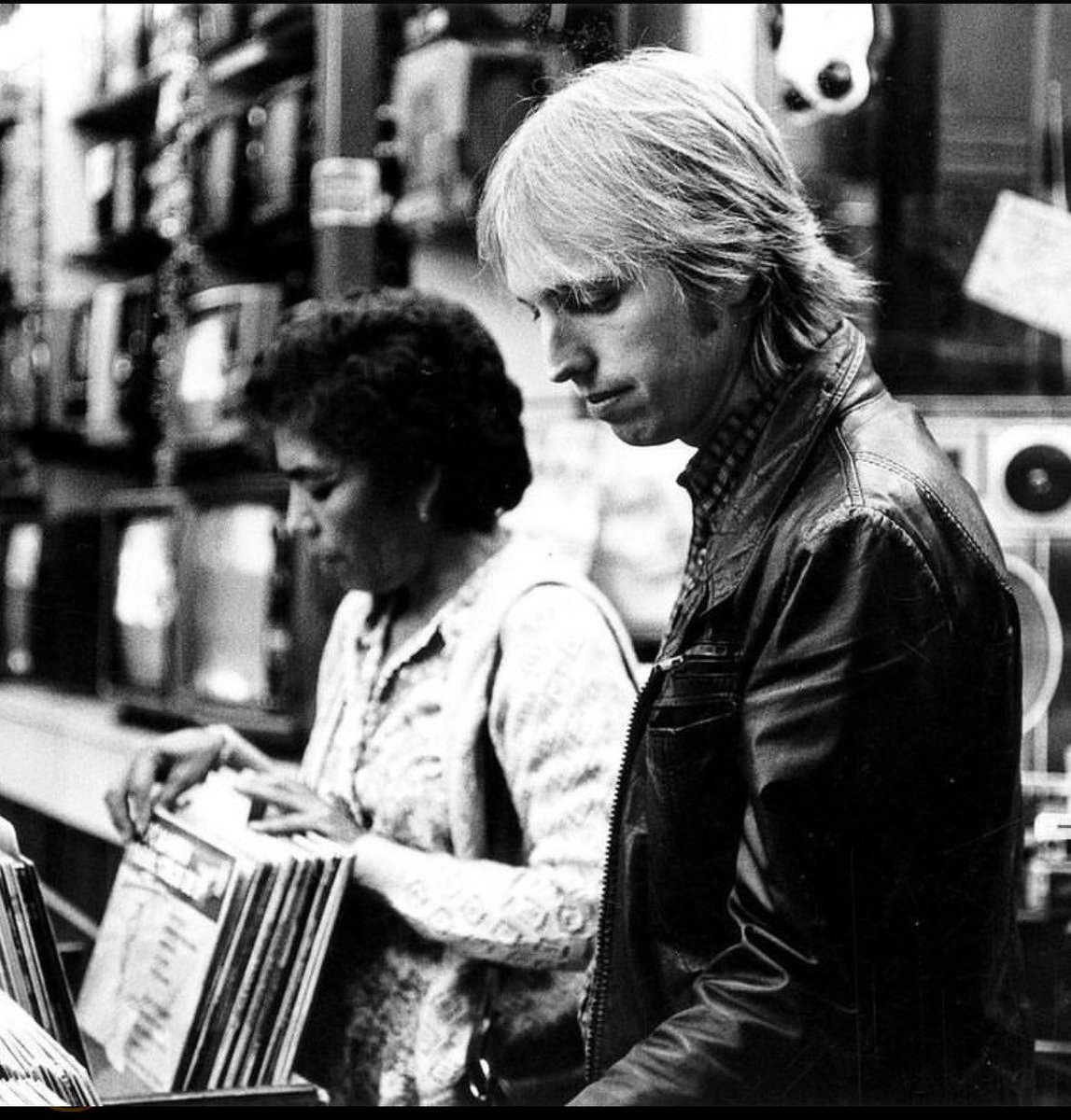 Tom Petty doing some digging, 1980.