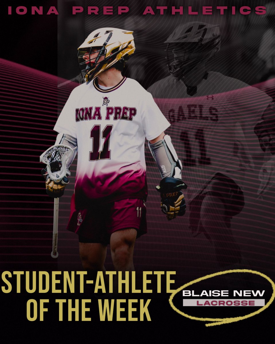 Student-Athletes of the Week
Blaise New '23 <a href="/ionapreplax/">Iona Prep Lacrosse</a> 
Kristof Spellen '24 <a href="/IonaPrepVBall/">Iona Prep Volleyball</a> 
#GoGaels🥍🏐