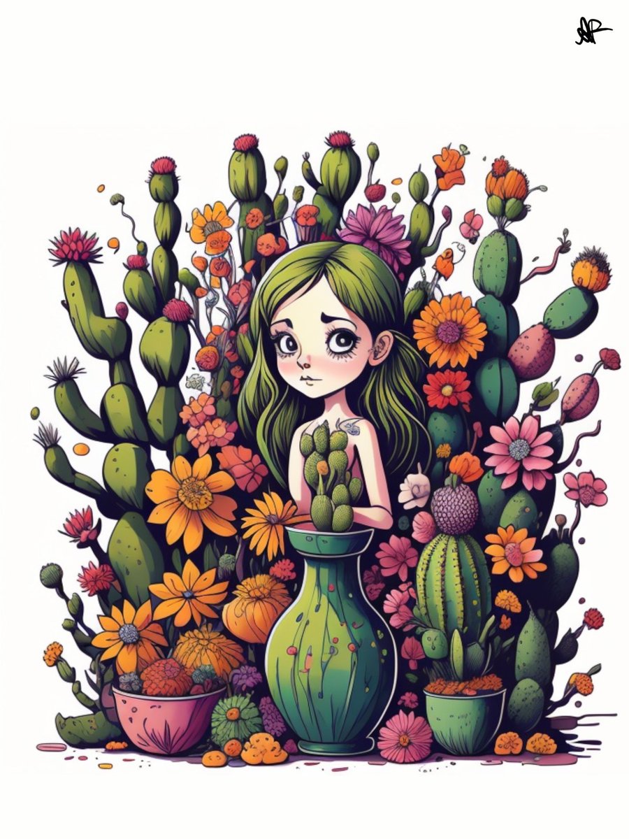 AFDESIGNANDART's tweet image. Price: 0.005ETH
#Surreal cactuses, #multicolored vases, and a #dreamy atmosphere! This mesmerizing #NFTs featuring a lost-in-thought #princesses are a beautiful symphony of vivid colors and intricate details. Perfect for those who appreciate the surreal and imaginative!"