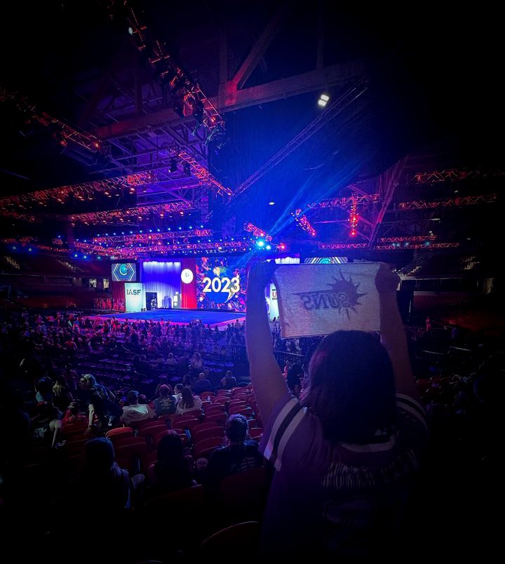 ca_denverco's tweet photo. The Cheerleading Worlds is like no other. THANK YOU to all the fans & competitors who have supported us throughout the years.
We hope you remember THE NAME YOU KNOW AND LOVE. We won’t forget the legacies and memories made here.
Long live CHEER! CENTRAL! LET’S GO SUNS! ☀️ https://t.co/bLRAlZyD3T