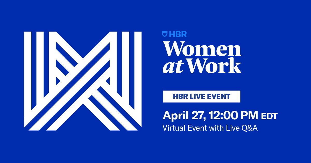 Join our friends @amyegallo and @asbernstein2185, hosts of @HarvardBiz's podcast #WomenAtWork, for a half day of live conversations that’ll lift you up and move you forward. Learn more and register here: bit.ly/3K0YpGn