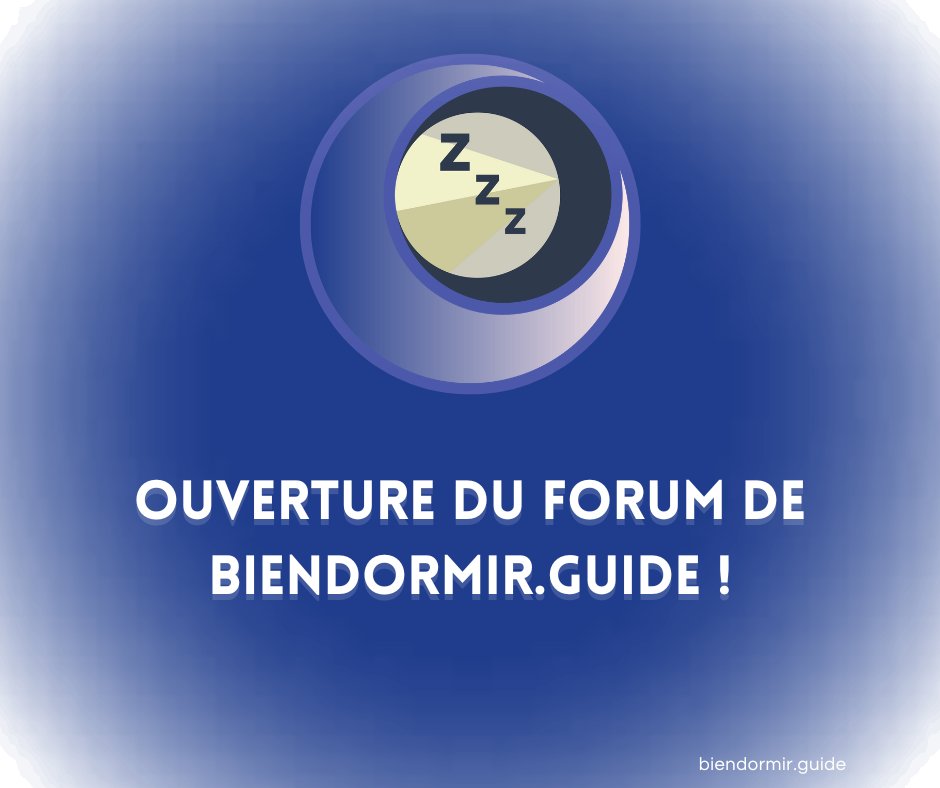 🎉 Nous sommes heureux de vous annoncer l'ouverture officielle de notre forum dédié à tout ce qui concerne le sommeil 😴 
Rejoignez-nous dès maintenant en cliquant sur ce lien : buff.ly/3LatsQG 👈 
Nous avons hâte de vous voir sur le forum ! 💬 
#biendormir
