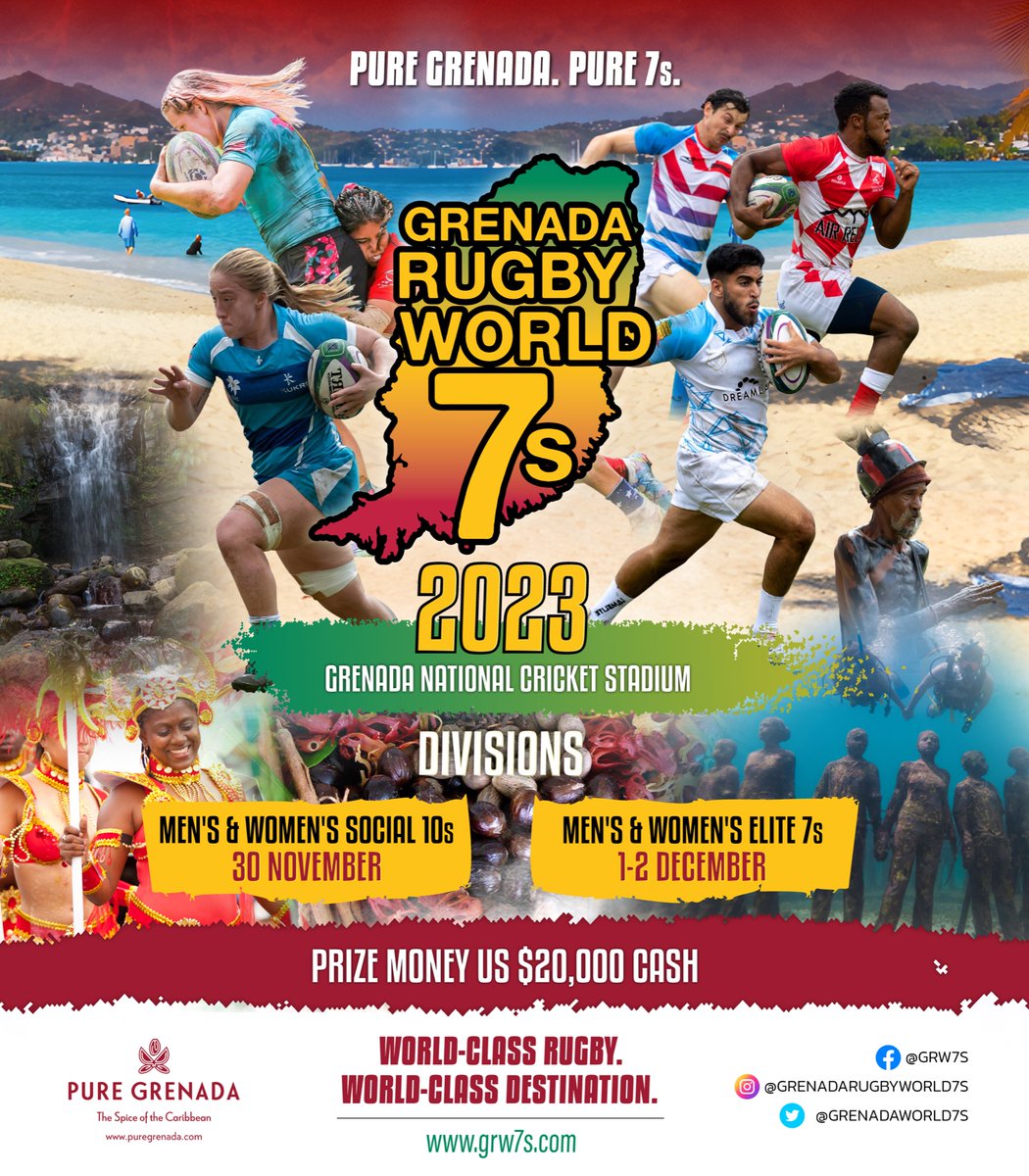 REGISTER NOW: grw7s.com

World-class rugby. World-class destination.

DON’T MISS OUT!

<a href="/puregrenada/">Pure Grenada</a>