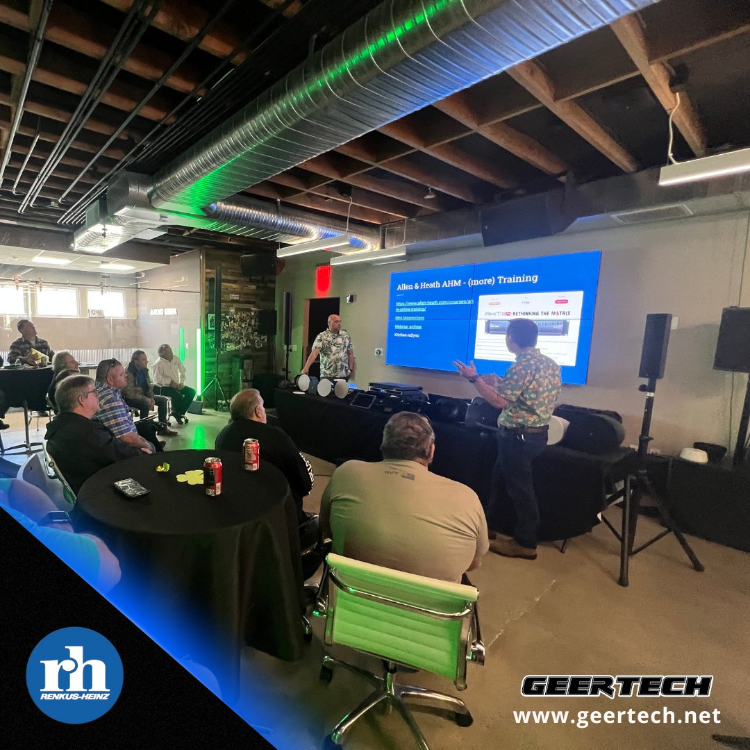 GeerTech's tweet image. Check out this recent demo of Renkus-Heinz, Inc.'s Iconyx and UBX loudspeaker at Kitchen Sync. geertech.net

#Audiogeer #GeerTalk #ProAudio #ProAV #ProAVL #AVL #AVTweeps #speaker #RenkusHeinz #TheSoundSolution
