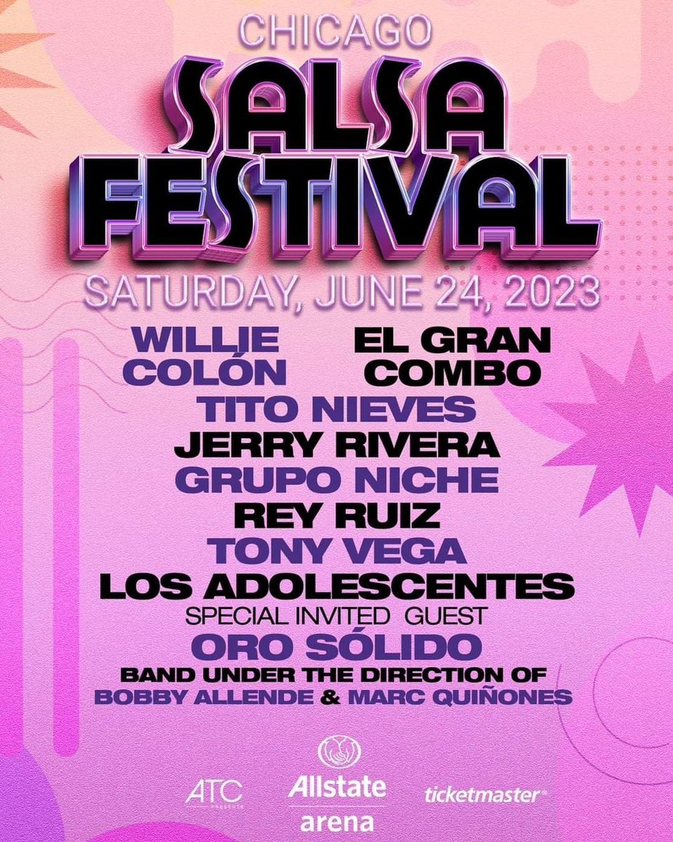 DJCUCO's tweet photo. Vamo al mambo migente ya estan a la ventas las entradas para el evento más grande del verano. #ChicagoSalsaFestival por primera vez estara en el Allstate Arena el 24 de junio. 

Compren sus entradas aquí!  https://t.co/l1TUBBvyyb

Lock in your tickets June 24th Salsa Festival https://t.co/7y9ZLPUsko