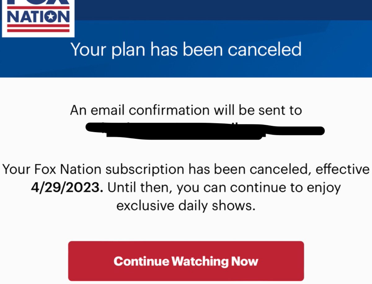 Just canceled @foxnation 👋🏻