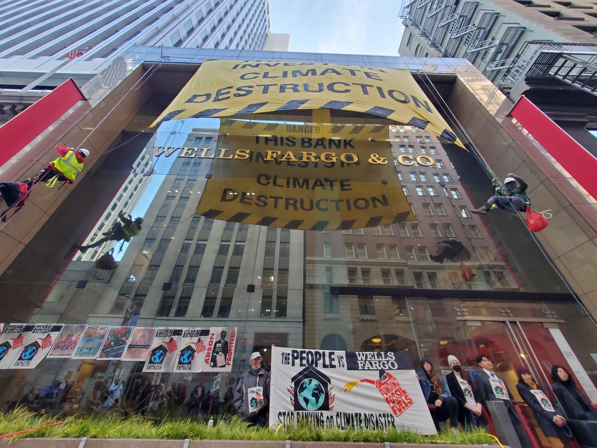 .@WellsFargo needs to address root causes of climate change. Unacceptable to continue propping up
fossil fuel projects while abandoning climate-affected communities. #WellsFracko #StopTheMoneyPipeline
#BankingOnClimateChaos #StopDirtyBanks #EarthDay2023 #InvestInOurPlanet