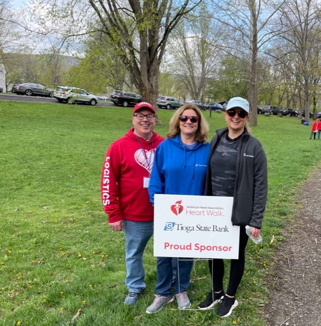 TiogaBank's tweet photo. Yesterday, we had a great time participating in the American Heart Association Southern Tier Heart Walk at Otsiningo Park in Binghamton. #TeamTSB https://t.co/0KjpkeHKIK