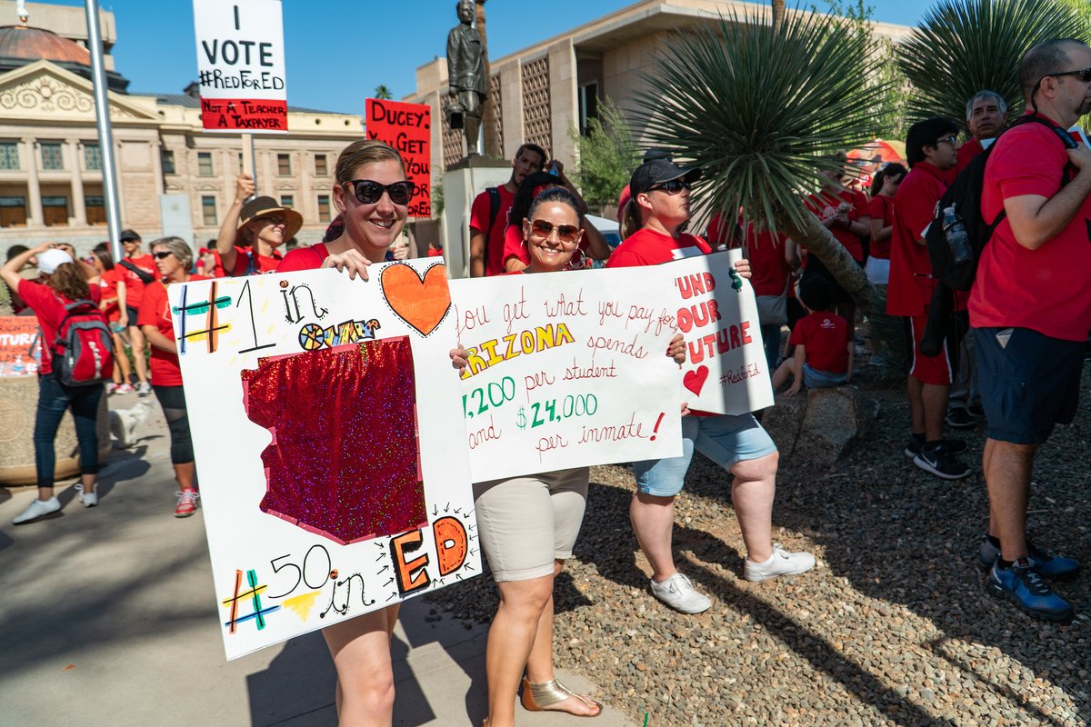 ArizonaEA's tweet image. A few more pics...#RedforEd #5Years
