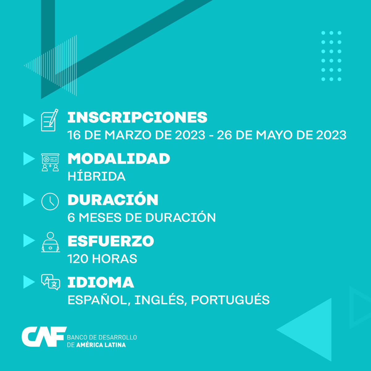 cefasarg's tweet photo. ¿𝗘𝗿𝗲𝘀 𝗹𝗶́𝗱𝗲𝗿 𝗽𝘂́𝗯𝗹𝗶𝗰𝗼, 𝘀𝗼𝗰𝗶𝗮𝗹 𝗼 𝗲𝗺𝗽𝗿𝗲𝘀𝗮𝗿𝗶𝗮𝗹? 🙋‍♀️

👀 ¡No te pierdas el Programa Liderazgo para la Transformación 2.0 de @AgendaCAF! 

Potencia tus habilidades blandas y transformá comunidades en #LatAm y el #Caribe 

👉https://t.co/qYTFEkccLh https://t.co/rBEjrYbFzG