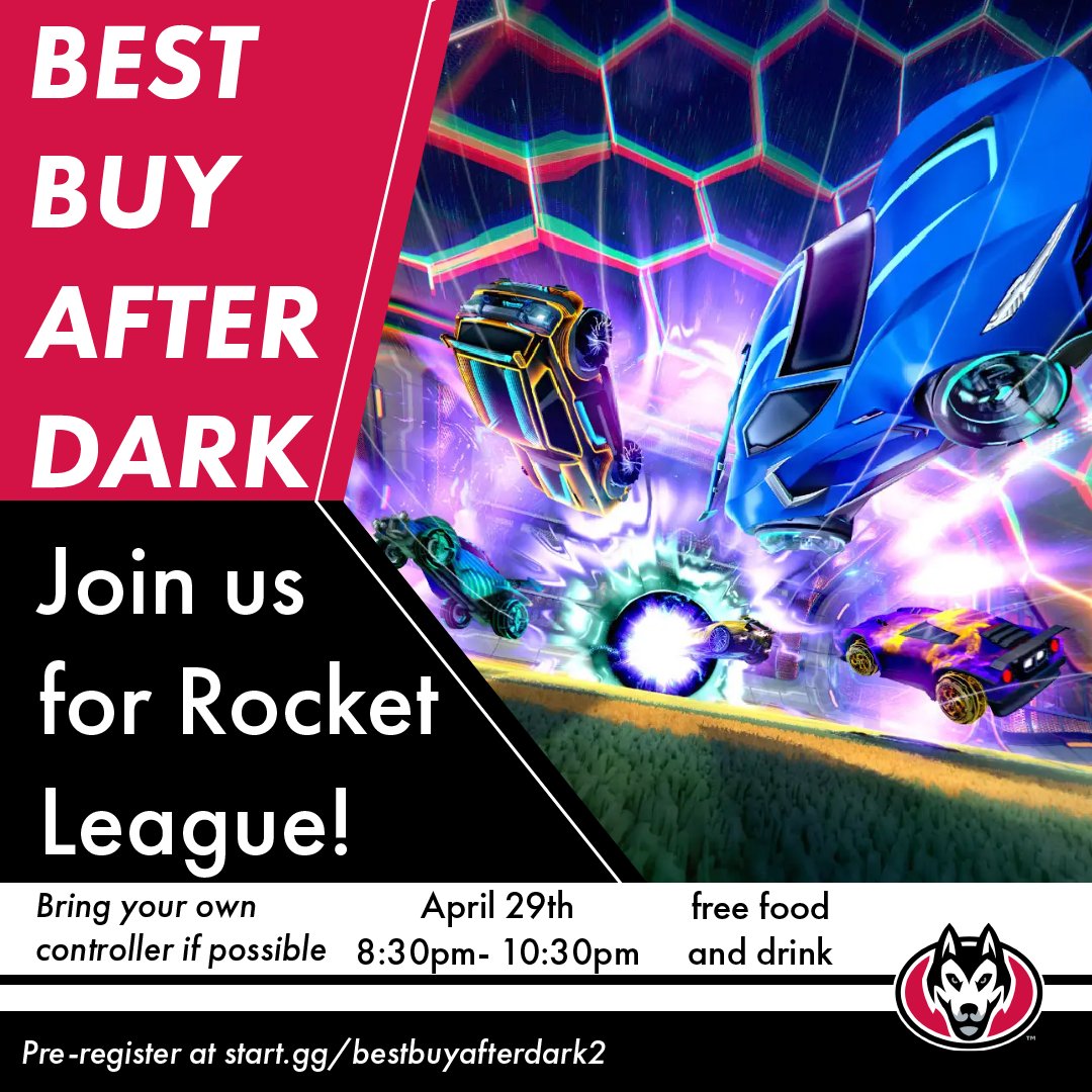 SCSUesports's tweet photo. Best Buy after dark is coming back!
Join is April 29th at the St. Cloud Best Buy for fun games and prizes! https://t.co/CJVcgtTTae