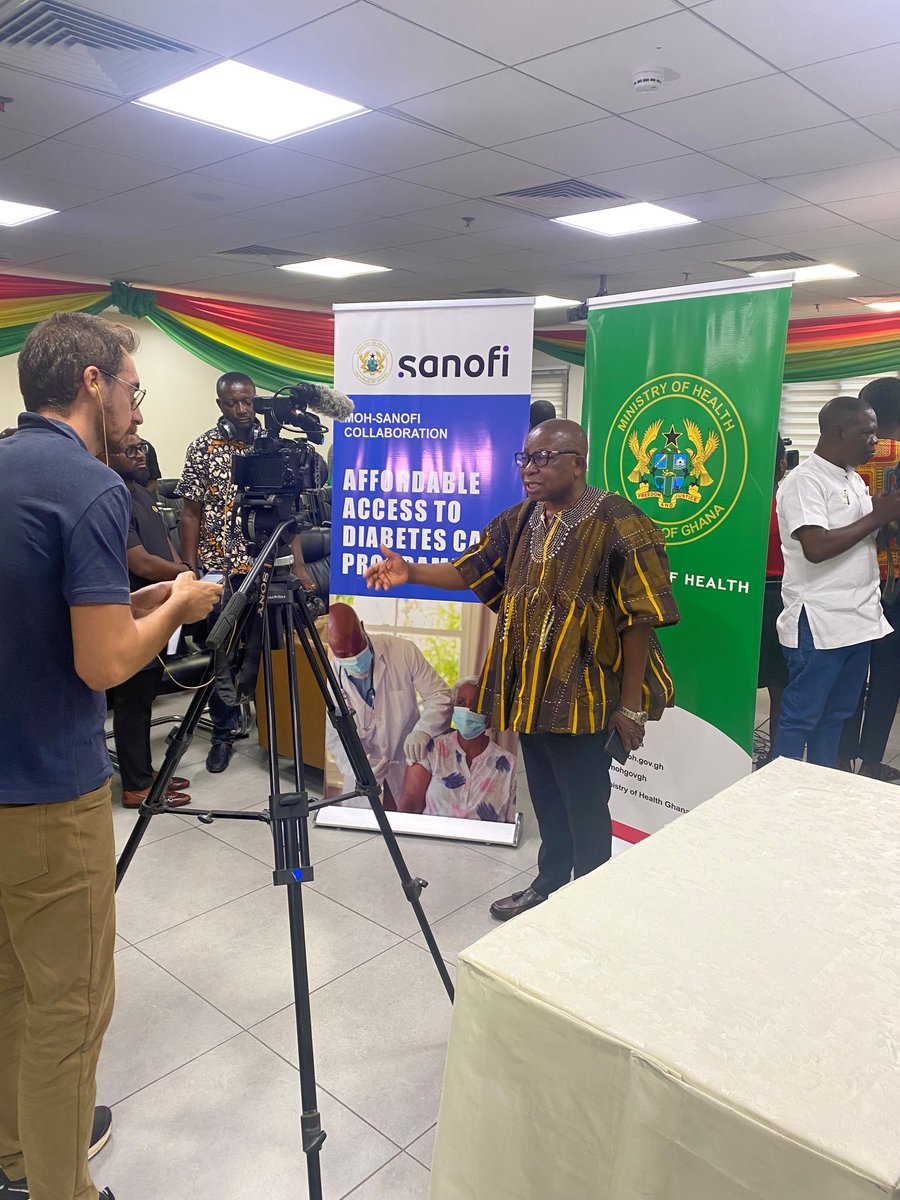 SanofiAF's tweet photo. Sanofi s'associe au ministère de la santé ghanéen pour améliorer l'accès aux soins du #diabète dans le pays
https://t.co/thoqJOch5a https://t.co/MOXn1Qqb1k
