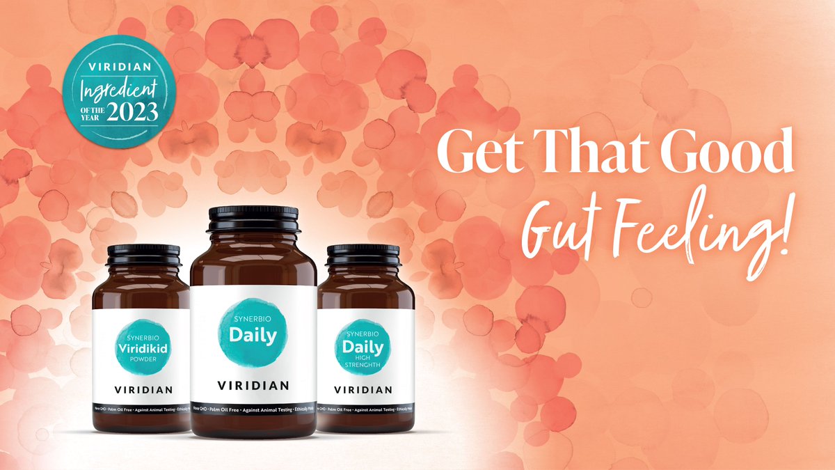 ViridianNews's tweet photo. ⁉ Did you know 100 trillion bacteria populate the human gut, a number that is 10 times greater than the number of cells in the human body!
Discover full spectrum, whole-body-biotics in the Viridian Nutrition Synerbio range.
#GoodGut #HealthInsideOut #FriendlyBacteria https://t.co/ET1Vg3nnU4