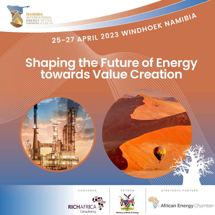 RICH_AFRICA's tweet photo. Be sure to follow the proceedings of the 5th annual Namibian International Energy conference on our Twitter page from 25-27 April 2023 #NIEC2023 https://t.co/JgGnoRIc4V