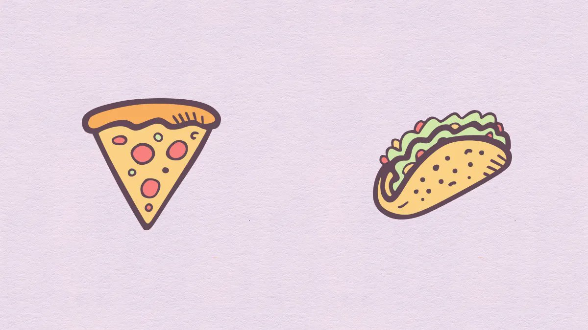 IconsByGSNN's tweet photo. Pizza or Tacos? #PizzaVsTacos #TeamPizza #TeamTacos #IconDesign https://t.co/olHv93kNzY