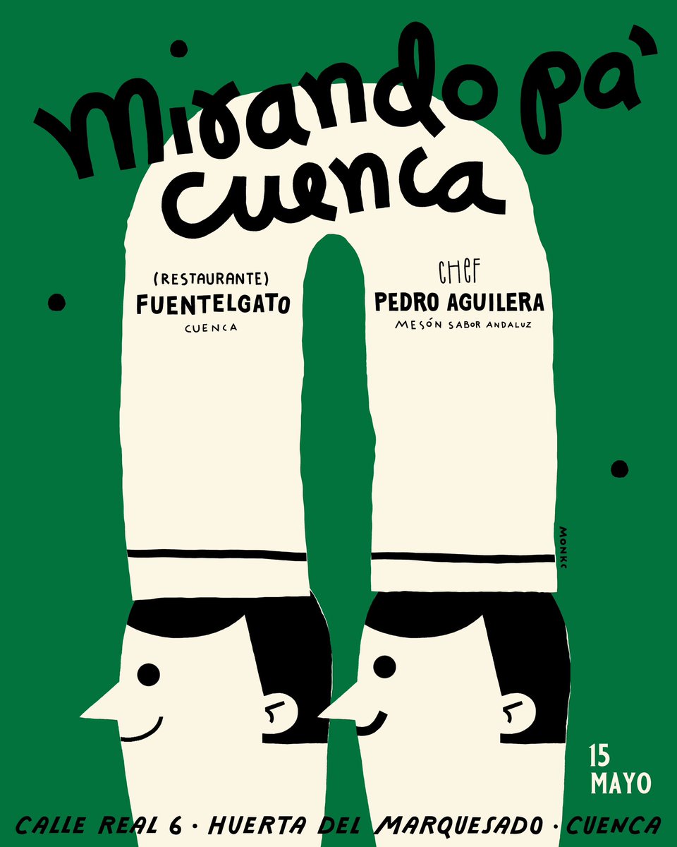 Mi más reciente cartel diseñado para el restaurante Fuentelgato en Cuenca, España. El nuevo evento gastronómico ya tiene su cartel. A ver la segunda edición qué tal nos sale.