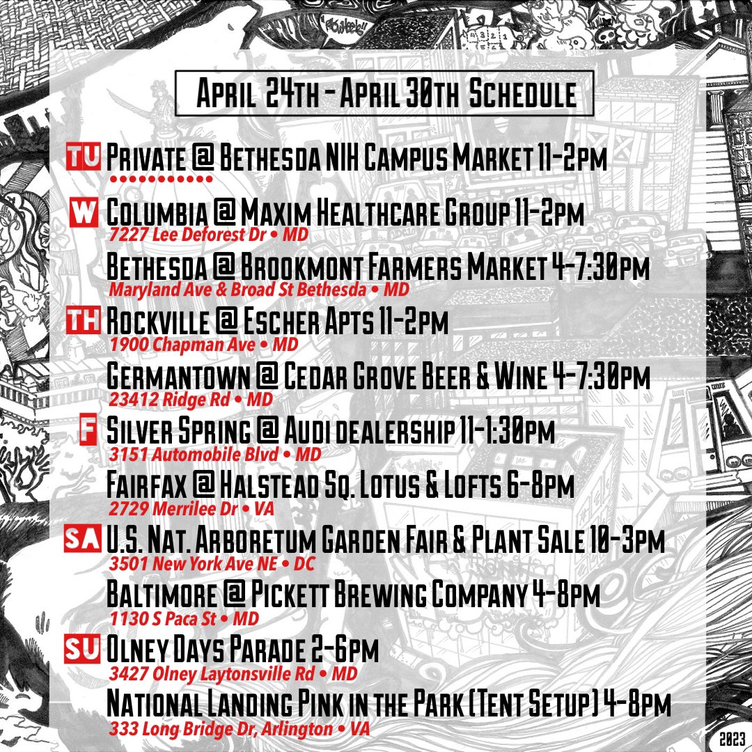 PhoWheels DC On Twitter This Week s Tentative Schedule This Wknd phowheels-dc-on-twitter-this-week-s-tentative-schedule-this-wknd