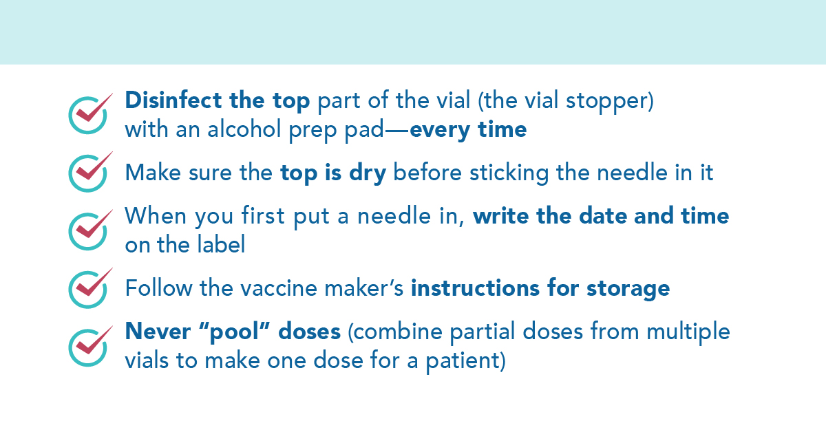 CDC's Project Firstline on Twitter: "The correct use of multi-dose