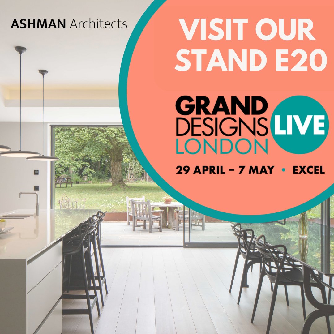 COME SEE US AT GRAND DESIGNS LIVE 2023 STAND E20 @ LONDON EXCEL

@granddesignstv

#granddesignslive #granddesigns #ashmanarchitects #architect #architecture #londonexcel