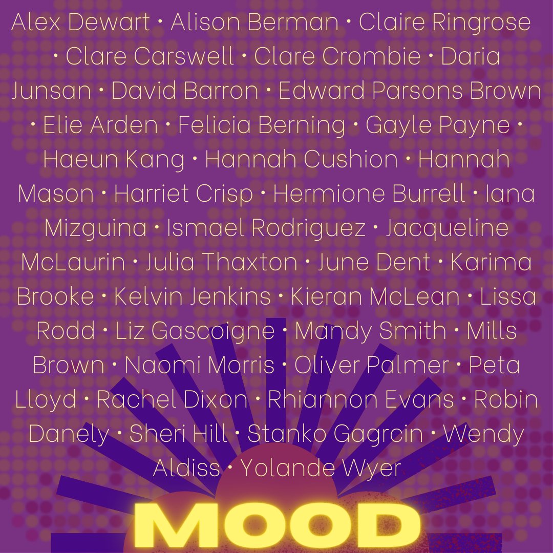 We asked artists from our associates and wider artist community to think about the word 'MOOD' and they responded! Come and find out what happened...