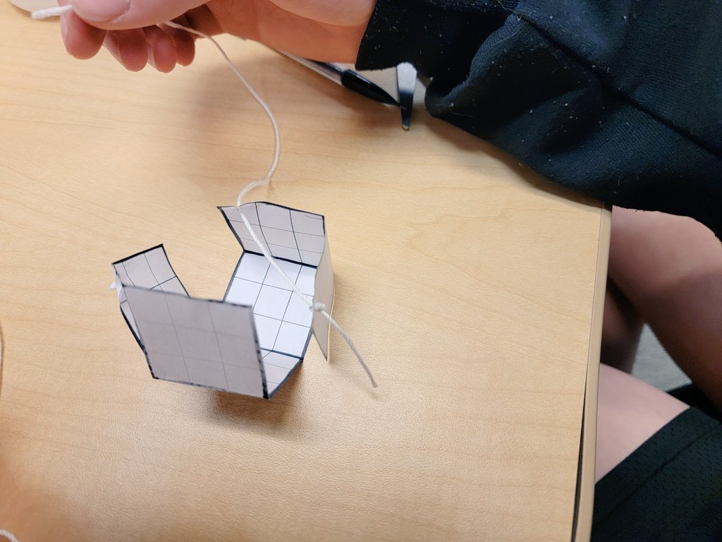 NguyenMath's tweet image. Exploring nets of 3D shapes today!