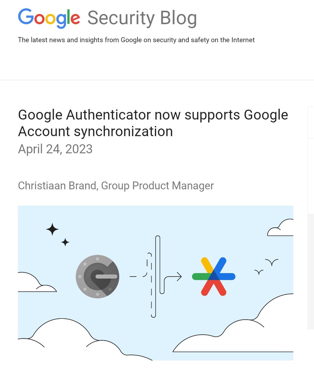 yabhishekhd's tweet image. Great 😃
Google Authenticator now supports backup on both Android and iOS with a new update, I just downloaded the new version of Google Authenticator not working as of now at my location. Maybe they will roll out later this week or Tomorrow. ✅
#Google #GoogleAuthenticator
